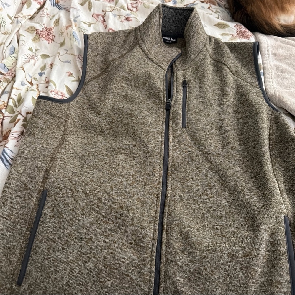 Eddie Bauer Brown Tweed Vest